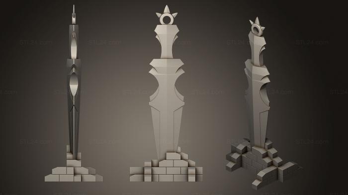 Miscellaneous figurines and statues (Ebonsword Memorial, STKR_0548) 3D models for cnc